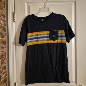 Quicksilver Striped Pocket Tee
